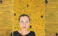 Shazia Jaffery, The cards of life - تلاش , Acrylic On Canvas, 24 x 36 Inch, Figurative Painting, AC-SAJ-001
